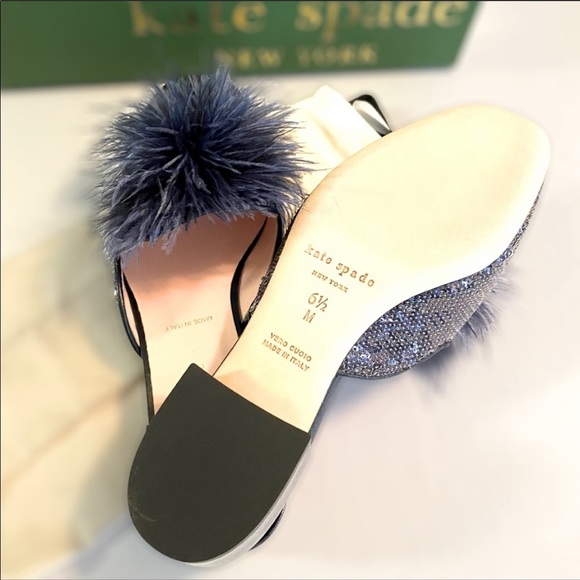 🎉HP🎊 Kate Spade Gala Iridescent Sequin Mules - Picture 8 of 11
